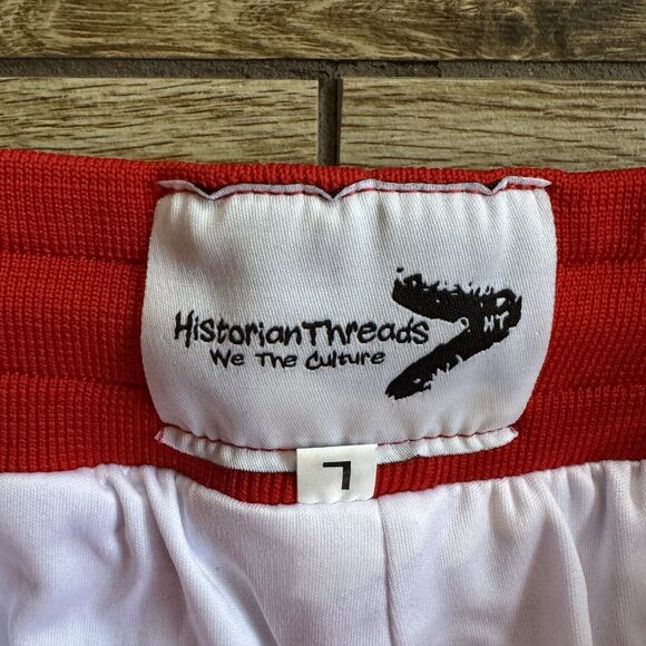 Crown Print Athletic Ball Shorts Men's Multicolor Large Historian Threads - Picture 5 of 9